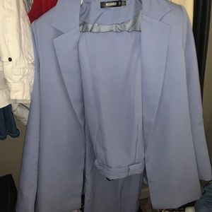 Light blue pant suit set